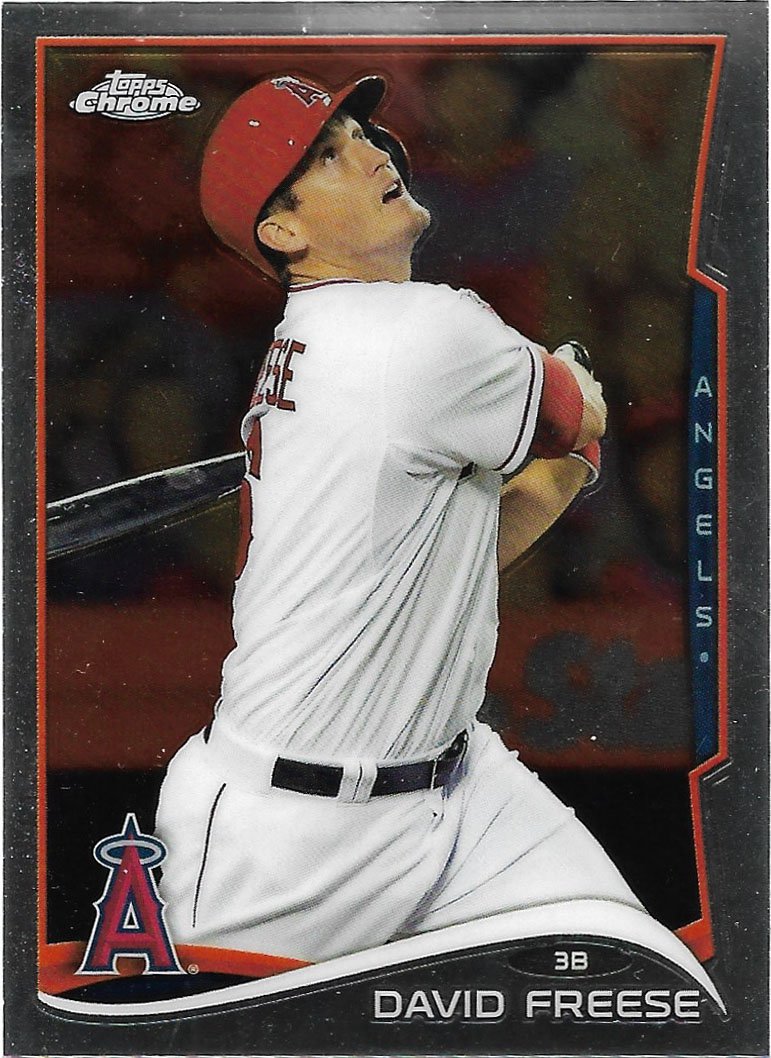 David Freese 2014 Topps Update Mega Box Chrome #MB-3 Los Angeles Angels Baseball Card