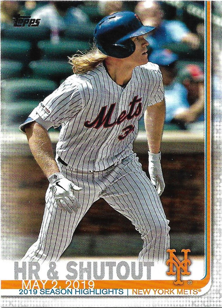Noah Syndergaard 2019 Topps Update #US265 New York Mets Baseball Card