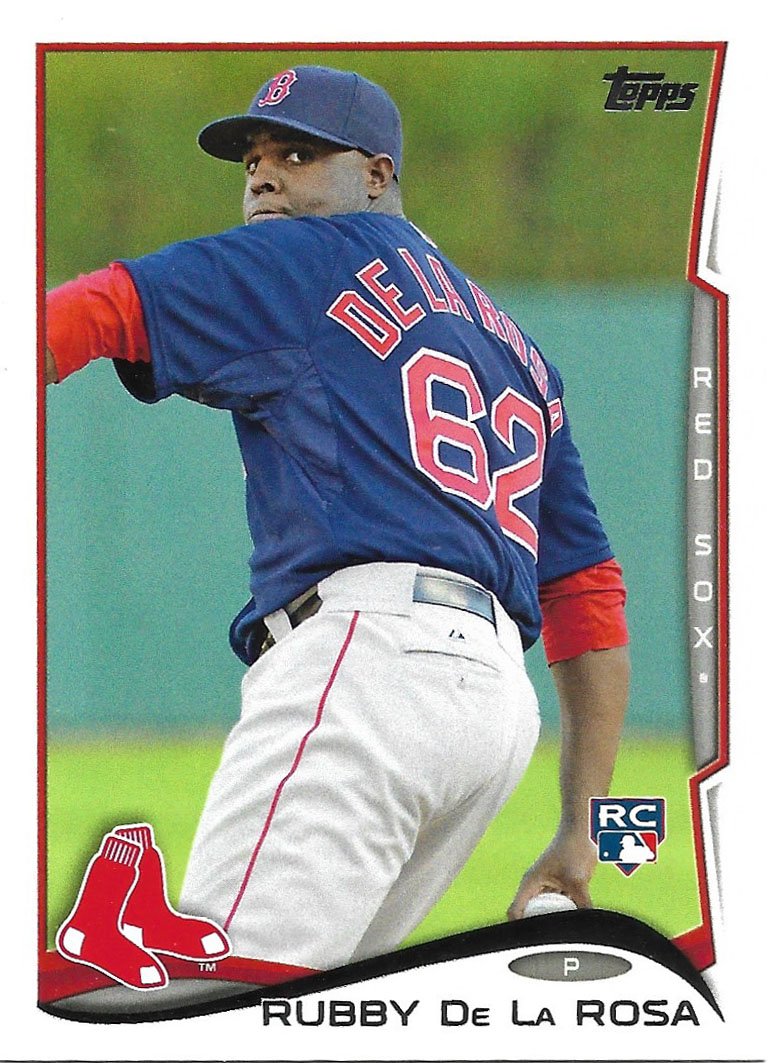 Rubby De La Rosa 2014 Topps Update Rookie #US-202 Boston Red Sox Baseball Card