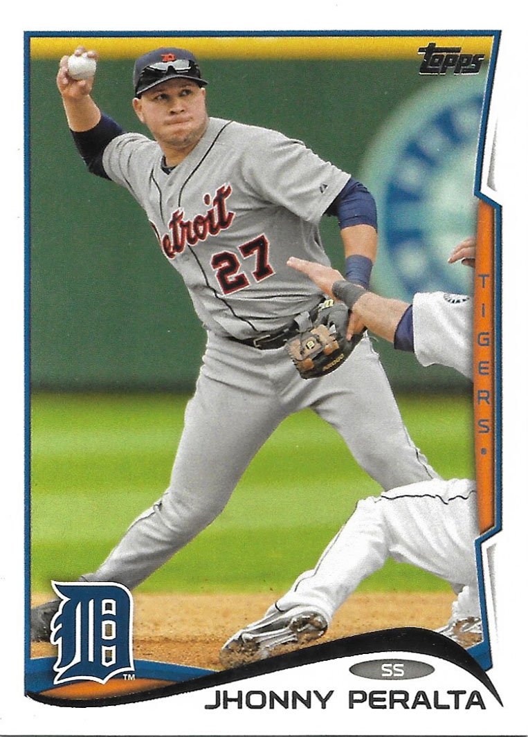 Jhonny Peralta 2014 Topps #2 Detroit Tigers Baseball Card