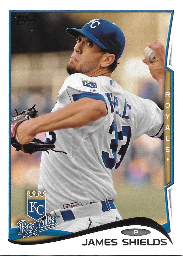 James Shields 2014 Topps 214 Kansas City Royals Baseball Card