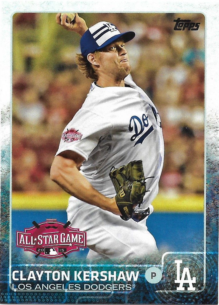 Clayton Kershaw 2015 Topps Update US310 Los Angeles Dodgers Baseball Card