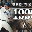 Fernando Valenzuela 2015 Topps Highlight of the Year #H-80 Los Angeles Dodgers Baseball Card