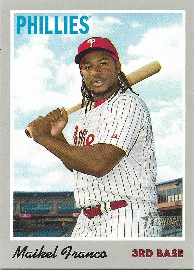 Maikel Franco 2019 Topps Heritage #125 Philadelphia Phillies Baseball Card