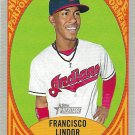 Francisco Lindor 2019 Topps Heritage New Age Performers #NAP-7 Cleveland Indians Baseball Card