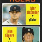 Tyler Alexander, Jake Rogers 2020 Topps Heritage Rookie #39 Detroit Tigers Baseball Card Tyler Alexander, Jake Rogers 2020 Topps Heritage Rookie #39 Detroit Tigers Baseball Card