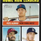 Pete Alonso, Eugenio Suarez, Cody Bellinger 2020 Topps Heritage #66 Baseball Card Pete Alonso, Eugenio Suarez, Cody Bellinger 2020 Topps Heritage #66 Baseball Card