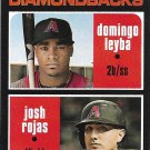 Domingo Leyba, Josh Rojas 2020 Topps Heritage Rookie #111 Arizona Diamondbacks Baseball Card
