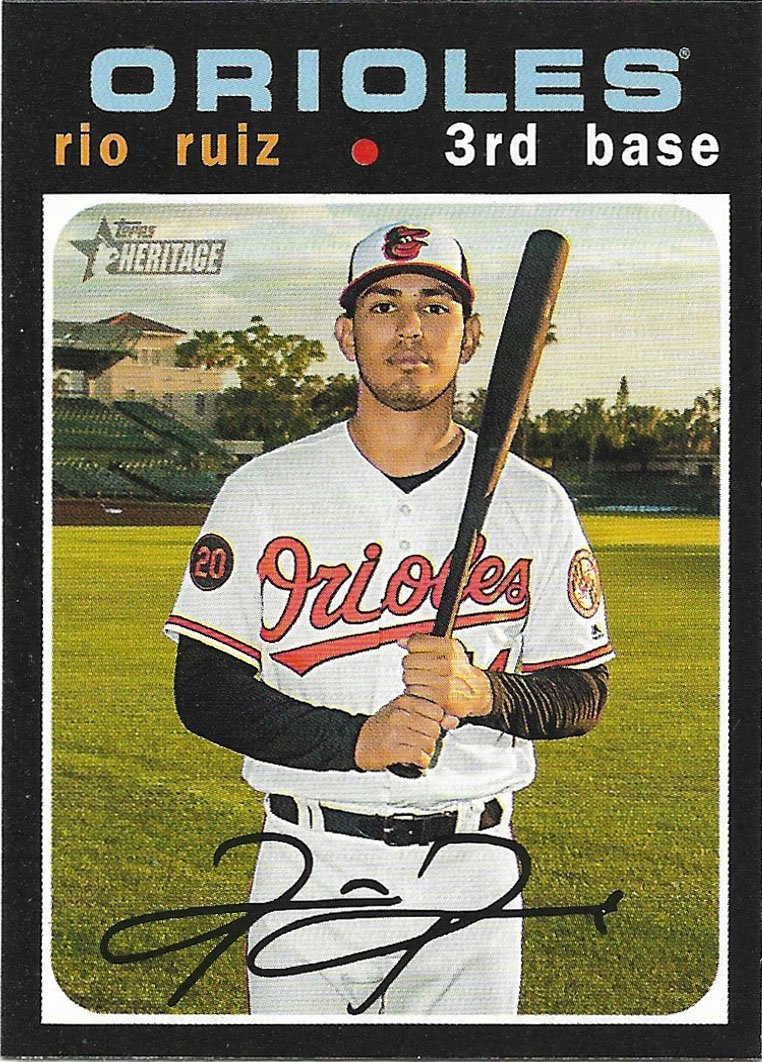 Rio Ruiz 2020 Topps Heritage 137 Baltimore Orioles Baseball Card