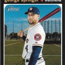 George Springer 2020 Topps Heritage #244 Houston Astros Baseball Card George Springer 2020 Topps Heritage #244 Houston Astros Baseball Card