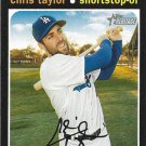 Chris Taylor 2020 Topps Heritage #57 Los Angeles Dodgers Baseball Card Chris Taylor 2020 Topps Heritage #57 Los Angeles Dodgers Baseball Card