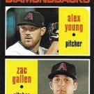 Alex Young, Zac Gallen 2020 Topps Heritage Rookie #93 Arizona Diamondbacks Baseball Card Alex Young, Zac Gallen 2020 Topps Heritage Rookie #93 Arizona Diamondbacks Baseball Card