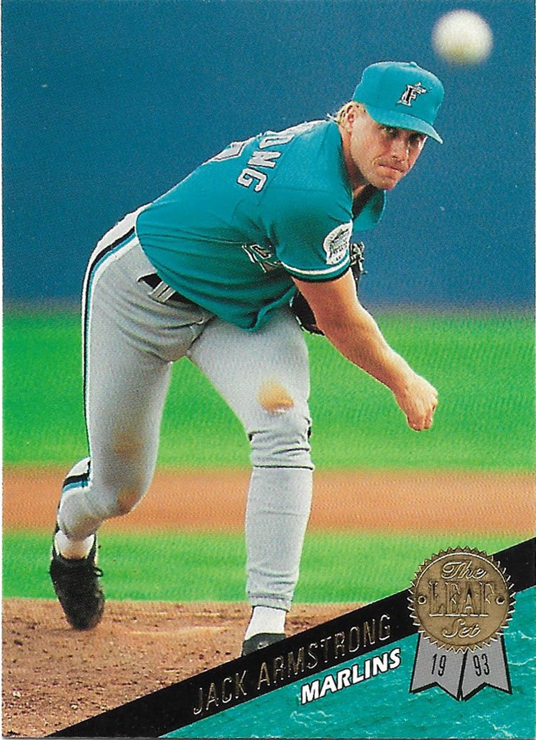 Jack Armstrong 1993 Leaf #235 Florida Marlins Baseball Card