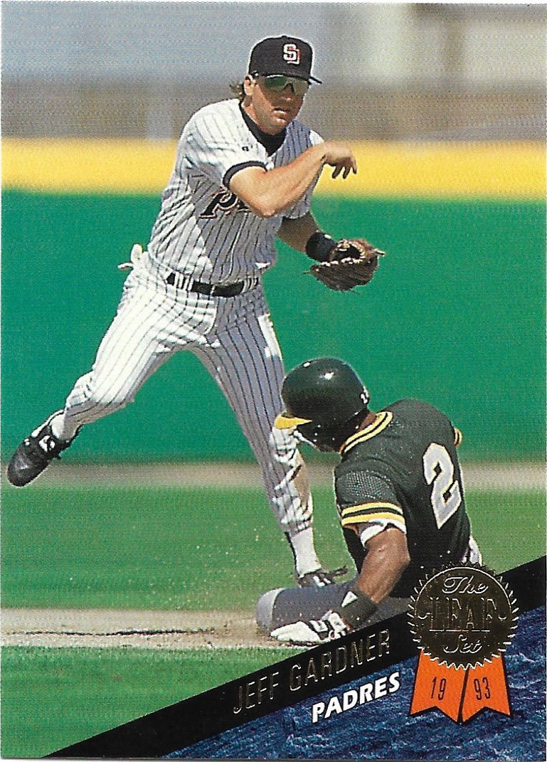 Jeff Gardner 1993 Leaf 238 San Diego Padres Baseball Card