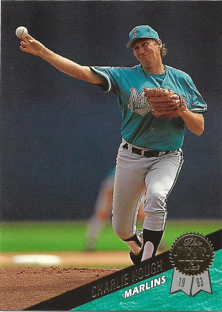 Charlie Hough 1993 Leaf #384 Florida Marlins Baseball Card