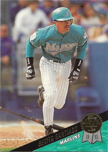 Benito Santiago 1993 Leaf #410 Florida Marlins Baseball Card