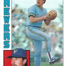 Bob McClure 1984 Topps #582 Milwaukee Brewers Baseball Card