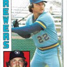 Charlie Moore 1984 Topps #751 Milwaukee Brewers Baseball Card