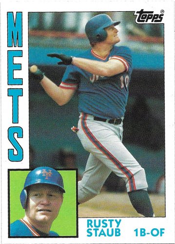 Rusty Staub 1984 Topps #430 New York Mets Baseball Card