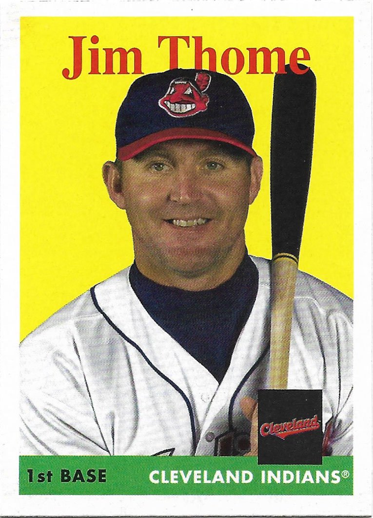 Jim Thome 2019 Topps Archives #61 Cleveland Indians Baseball Cards