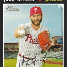 Jake Arrieta 2020 Topps Heritage #287 Philadelphia Phillies Baseball Card Jake Arrieta 2020 Topps Heritage #287 Philadelphia Phillies Baseball Card