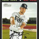 Nate Lowe 2020 Topps Heritage #220 Tampa Bay Rays Baseball Card