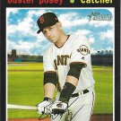 Buster Posey 2020 Topps Heritage #133 San Francisco Giants Baseball Card Buster Posey 2020 Topps Heritage #133 San Francisco Giants Baseball Card
