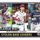Ronald Acuna Jr, Trea Turner, Christian Yelich 2020 Topps Big League #248 Baseball Card Ronald Acuna Jr, Trea Turner, Christian Yelich 2020 Topps Big League #248 Baseball Card