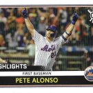 Pete Alonso 2020 Topps Big League #287 New York Mets Baseball Card