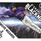 Charlie Blackmon 2020 Topps Big League Defensive Wizards #DW-10 Colorado Rockies Baseball Card Charlie Blackmon 2020 Topps Big League Defensive Wizards #DW-10 Colorado Rockies Baseball Card