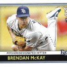 Brendan McKay 2020 Topps Big League Rookie #122 Tampa Bay Rays Baseball Card