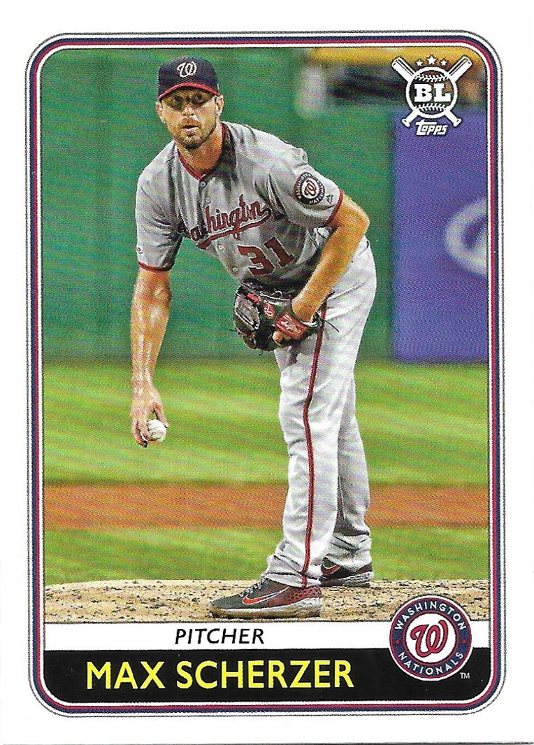 Max Scherzer 2020 Topps Big League #134 Washington Nationals Baseball Card