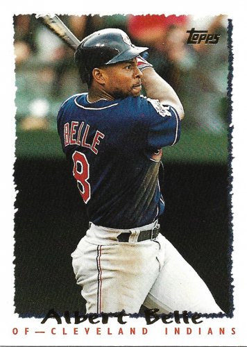 Albert Belle 1995 Topps #503 Cleveland Indians Baseball Card