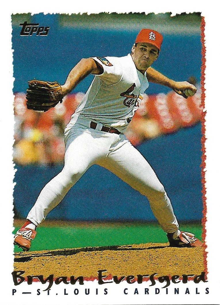 Bryan Eversgerd 1995 Topps #481 St. Louis Cardinals Baseball Card