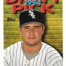 Mark Johnson 1995 Topps #605 Chicago White Sox Baseball Card
