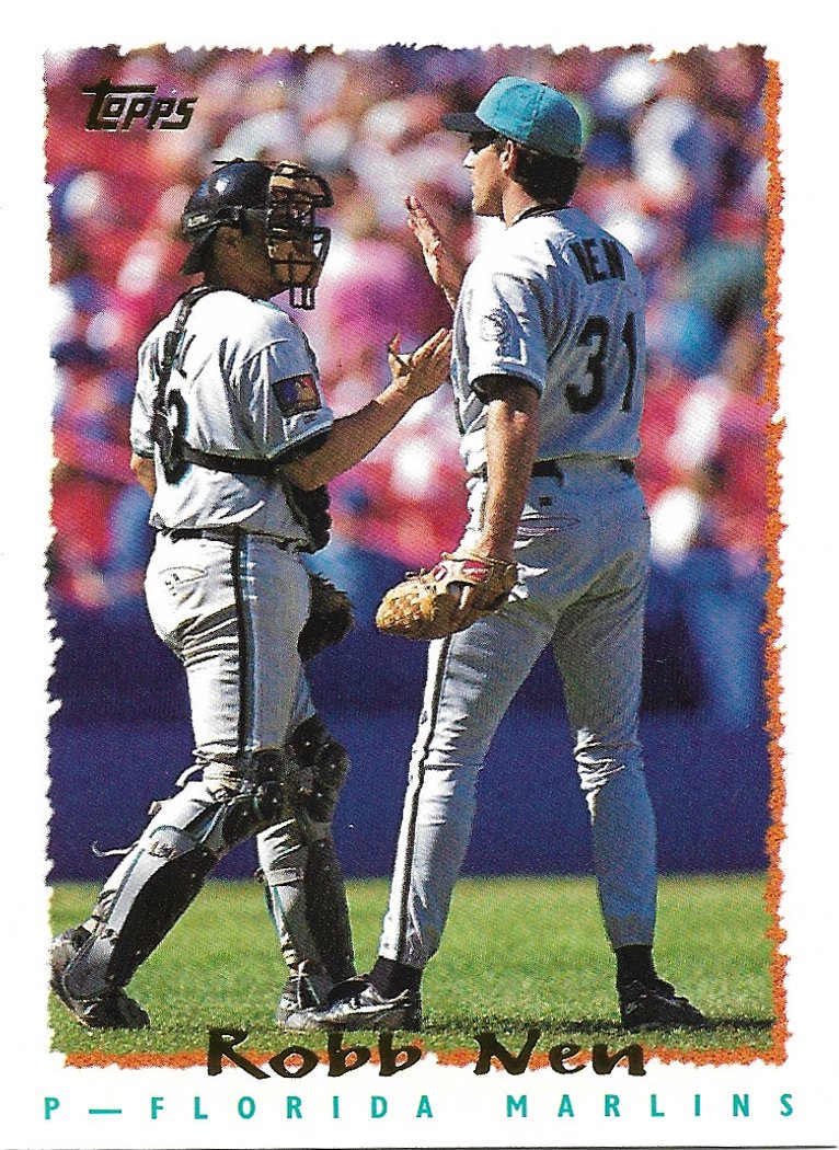 Robb Nen 1995 Topps #528 Florida Marlins Baseball Card