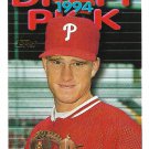 Ryan Nye 1995 Topps #421 Philadelphia Phillies Baseball Card