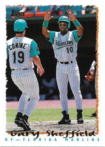 Gary Sheffield 1995 Topps #440 Florida Marlins Baseball Card