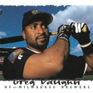 Greg Vaughn 1995 Topps #452 Milwaukee Brewers Baseball Card