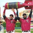 Nelson Cruz, Miguel Sano 2020 Topps #412 Minnesota Twins Baseball Card