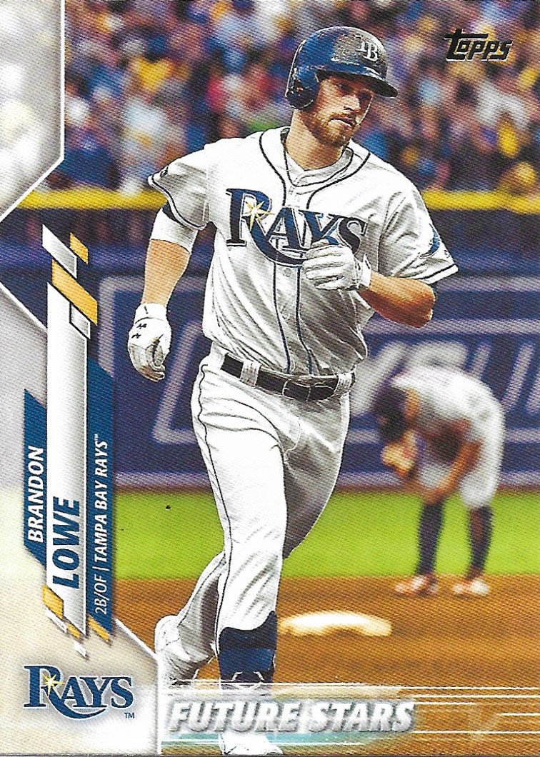 Brandon Lowe 2020 Topps 574 Tampa Bay Rays Baseball Card