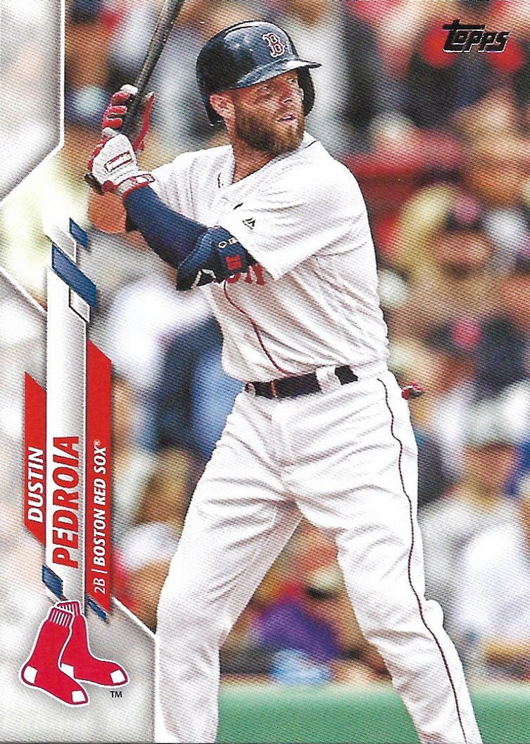 Dustin Pedroia 2020 Topps #388 Boston Red Sox Baseball Card