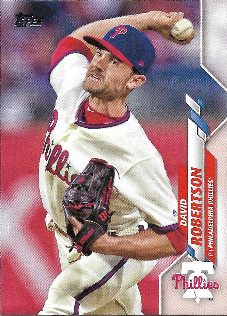 David Robertson 2020 Topps 675 Philadelphia Phillies Baseball Card