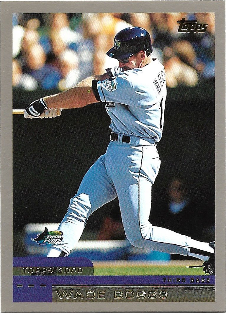 Wade Boggs 2000 Topps #3 Tampa Bay Devil Rays Baseball Card