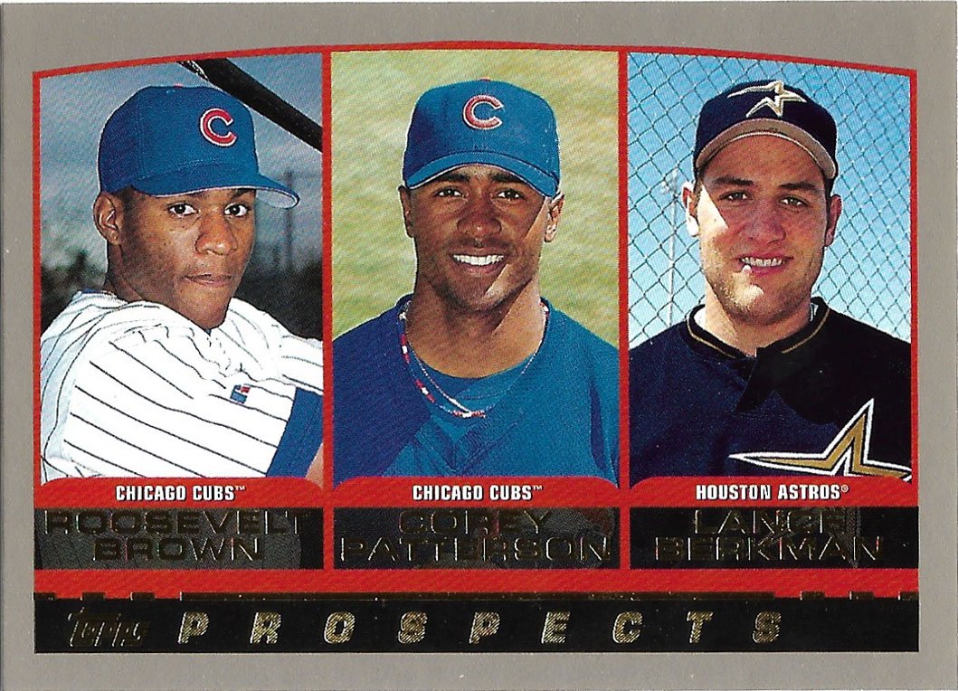 Roosevelt Brown, Corey Patterson, Lance Berkman 2000 Topps #207 Baseball Card