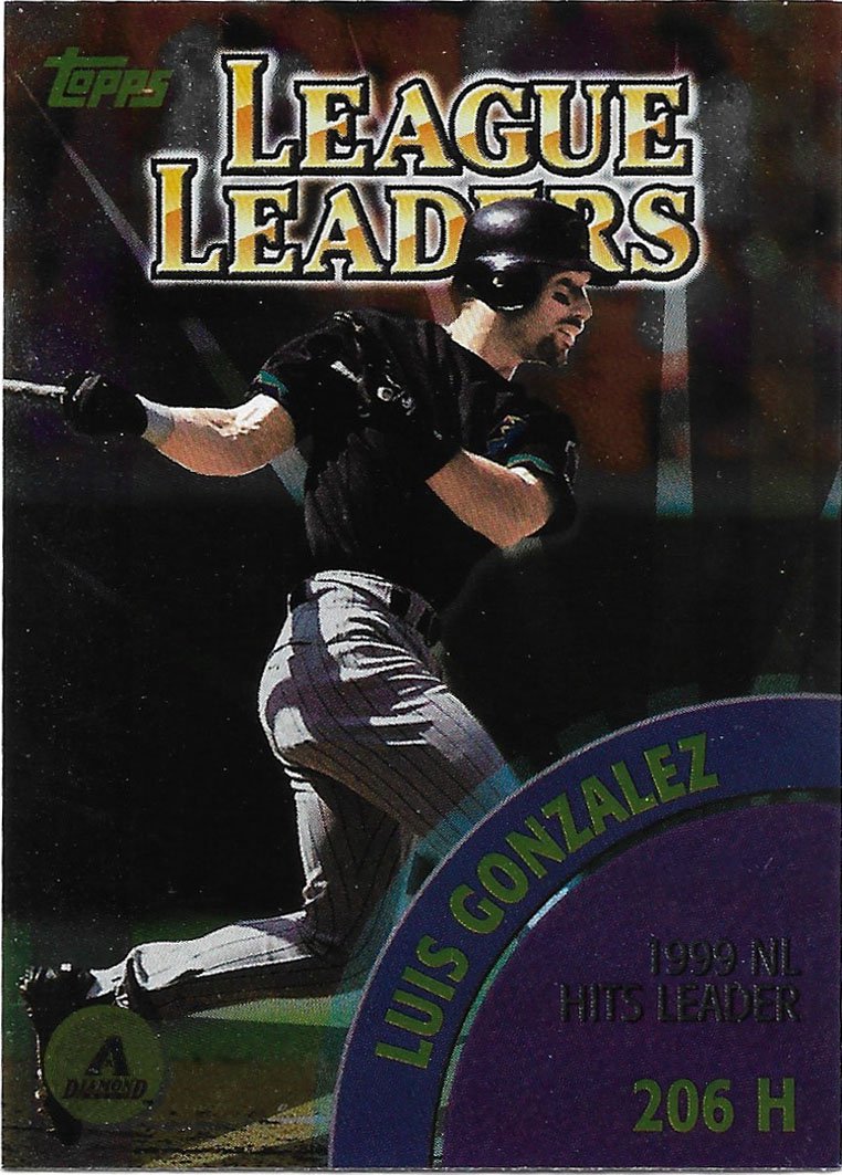 Luis Gonzalez, Derek Jeter 2000 Topps #466 Arizona Diamondbacks, New York Yankees Baseball Card