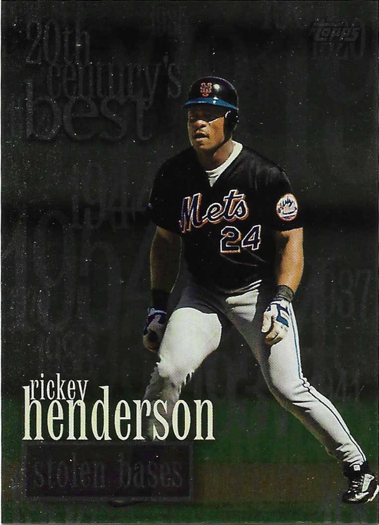 Rickey Henderson 2000 Topps #233 New York Mets Baseball Card