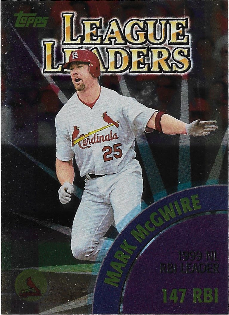 Mark McGwire, Manny Ramirez 2000 Topps #463 St. Louis Cardinals, Cleveland Indians Baseball Card