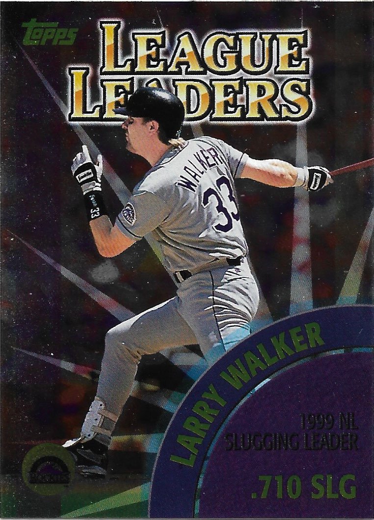Larry Walker, Manny Ramirez 2000 Topps #467 Colorado Rockies, Cleveland Indians Baseball Card