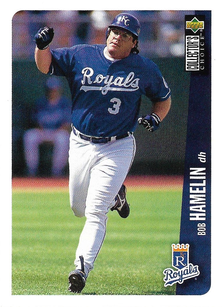 Bob Hamelin 1996 Upper Deck Collector's Choice #571 Kansas City Royals Baseball Card
